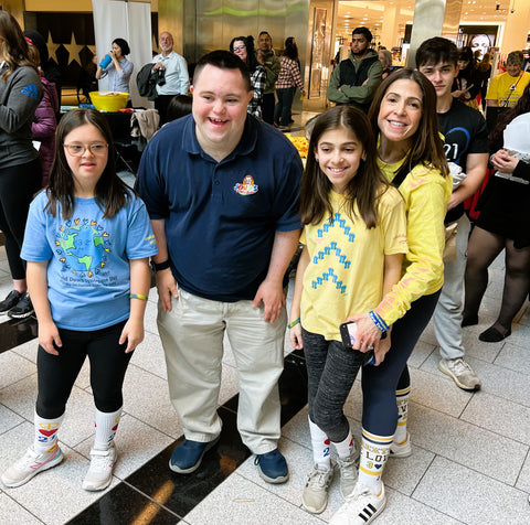 John with more fans at World Down syndrome day event 