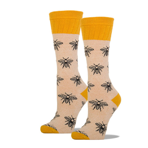 Busy Bees Womens Bee Crew Socks