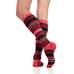 Fun Stripes Firm Compression Socks - John's Crazy Socks