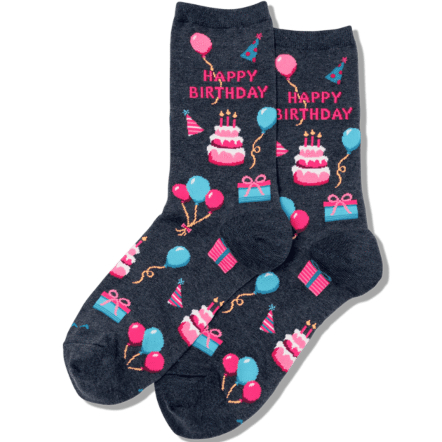 Happy Birthday Socks Women's Crew Sock
