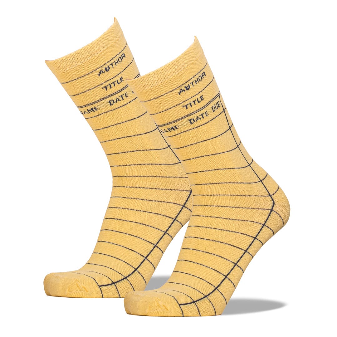 Library Card Socks Unisex Crew Sock