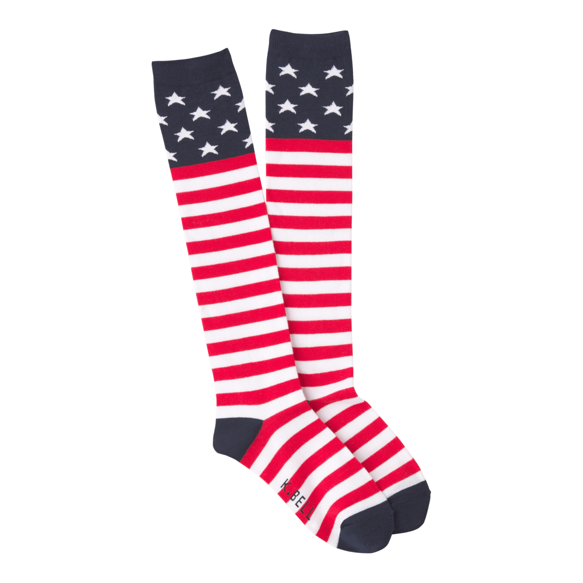 American Flag Sock Women's Knee High Sock Red