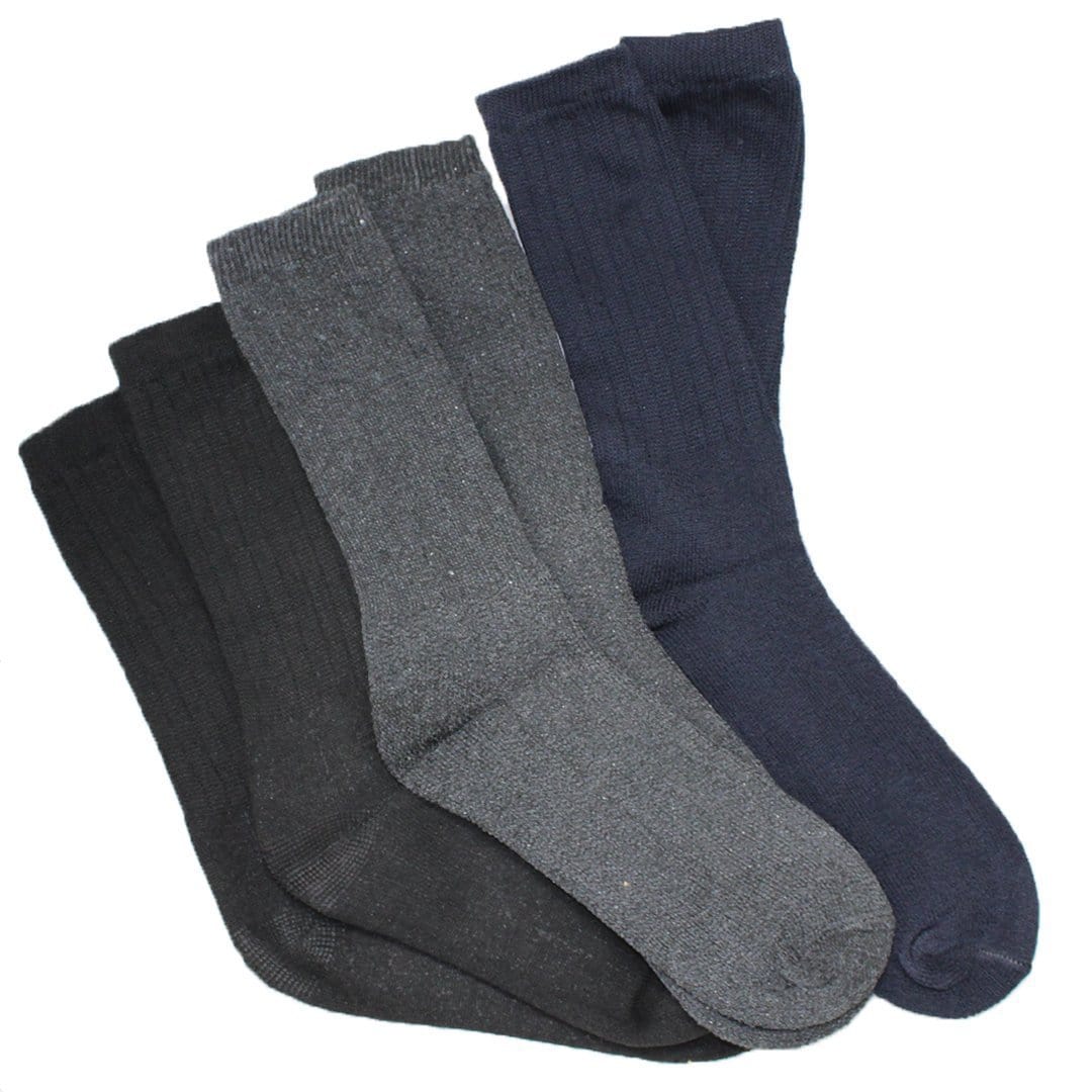 Heavy Duty Wool Socks- Crew Socks for Men - 3 Pack