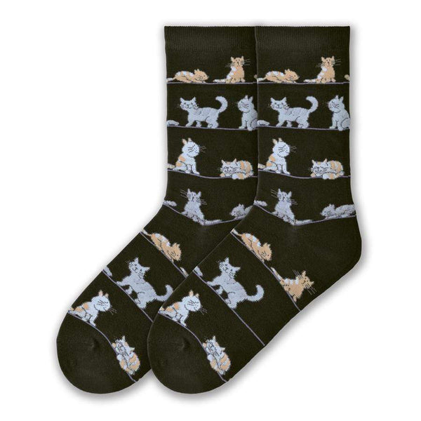 Womens socks with cats on them