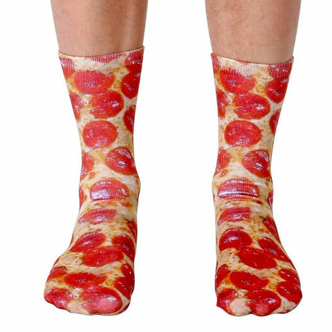 Pizza Socks, Pepperoni Pizza Socks, Funny Socks, Cool Socks, Fun Socks, Crazy  Socks, Funky Socks, Colorful