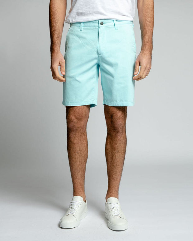 turquoise chino shorts