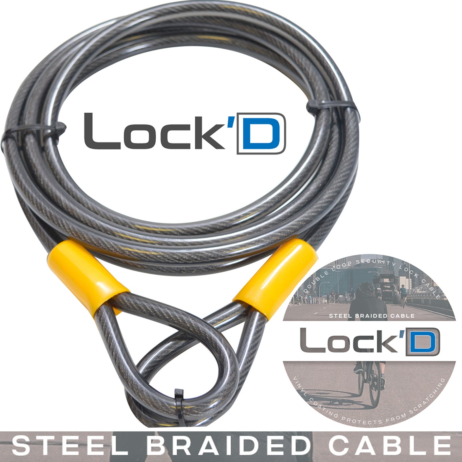 long bike lock cable