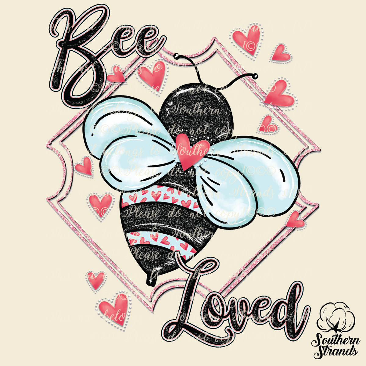 Download Bee Loved Sublimation Transfer - The SVG Corner