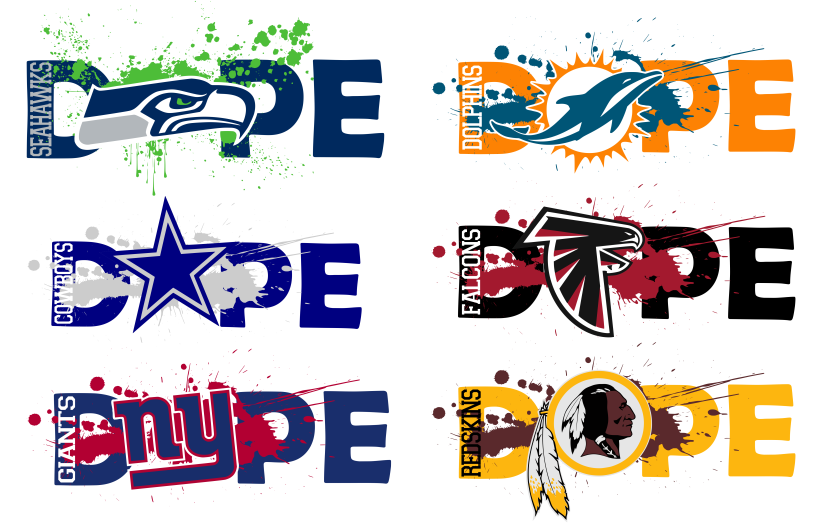 Download NFL Football DOPE BUNDLE 32 TEAMS SVG PNG Digital Design ...