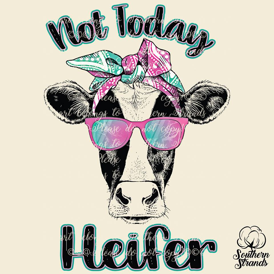 Download Not Today Heifer Cow Sublimation Transfer - The SVG Corner