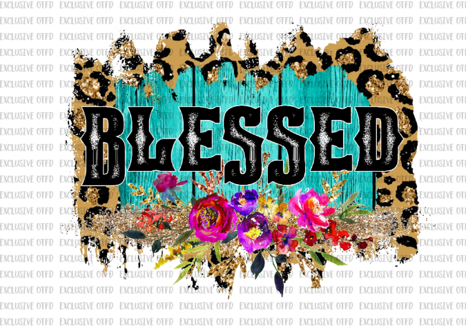 Download Blessed Floral Cheetah Sublimation Transfer - Lux & Co