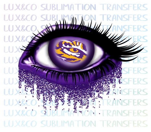 Download Lsu Glitter Eye Sublimation Transfer Lux Co