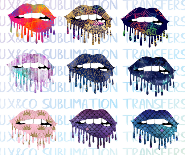 Download Dripping Lips Set 1 Sublimation Png Digital Design Lux Co