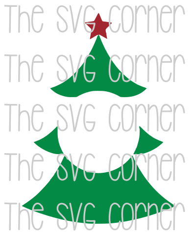 Download Christmas Tree Monogram Winter Holiday SVG File - The SVG ...