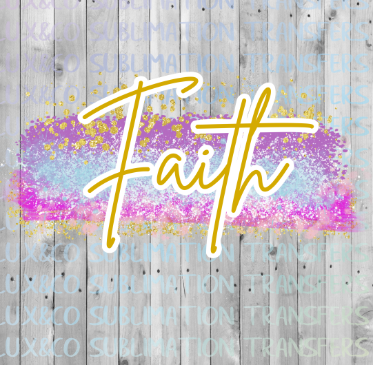 Download Faith Brush Stroke Sublimation Transfer - The SVG Corner