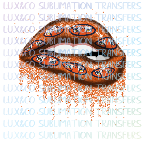 Download Auburn Tigers Football Dripping Lips Sublimation Transfer Lux Co