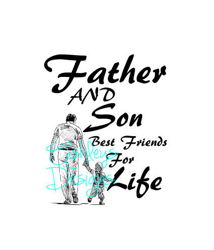 Download Father and Son Best Friends for Life SVG File - Lux & Co