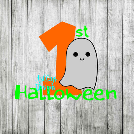 Download 1st First Halloween Ghost Baby Svg File Lux Co