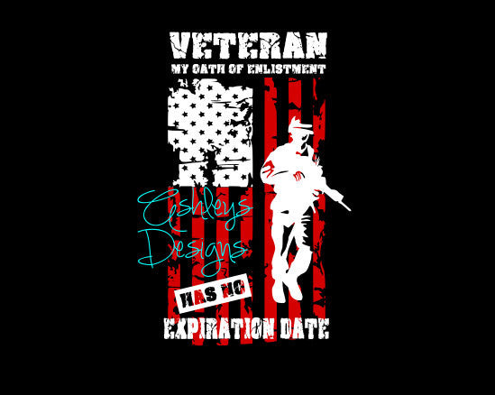 Veteran My Oath Of Enlistment Has No Expiration Date American Flag Mil Lux Co