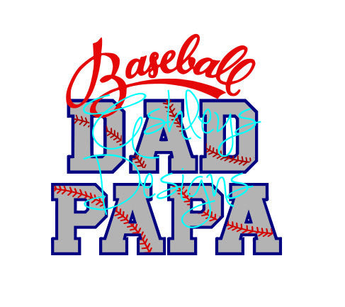 Download Baseball Dad Papa Svg File Lux Co