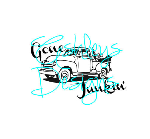 Gone Junkin Chevy Truck Svg File Lux Co