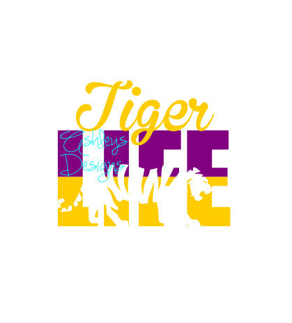 Lsu Tiger Life Svg File Lux Co