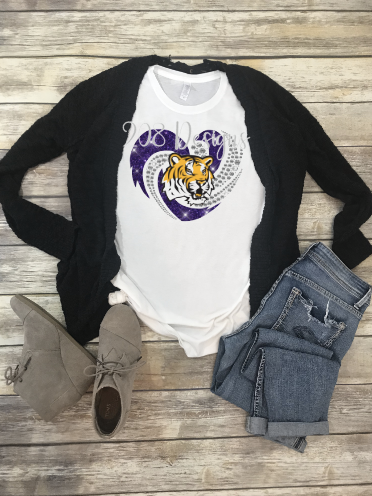 lsu glitter shirt