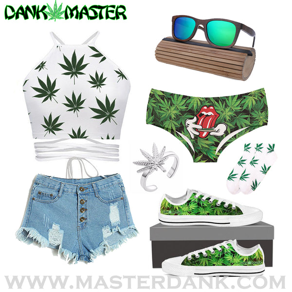 Dank Master 420 Apparel weed clothing, marijuana fashion, cannabis shoes, hoodies, pot leaf shirts and hats for stoner men and women.