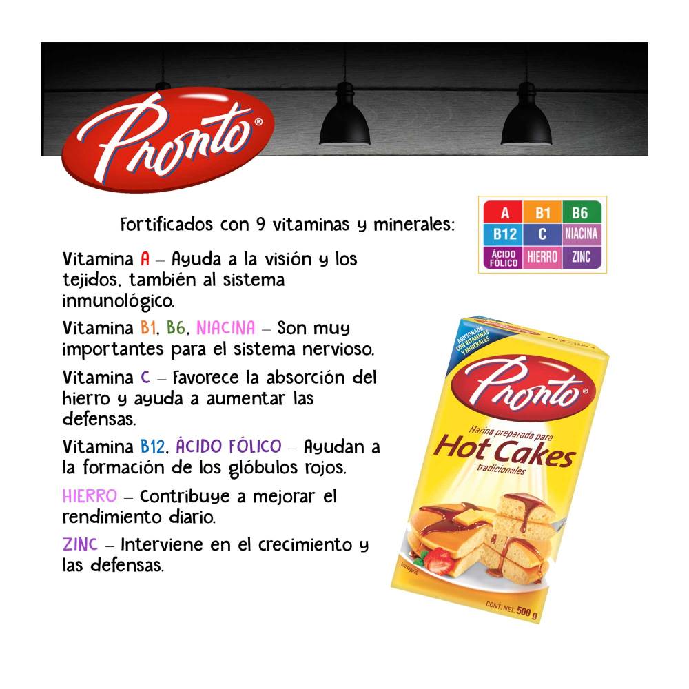 Harina Pronto Para Hot Cakes Tradicionales 3 pzas de 500 g