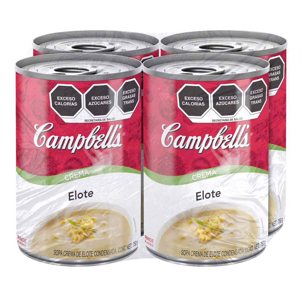 Crema de Elote Campbell's 4 pzas de 750g