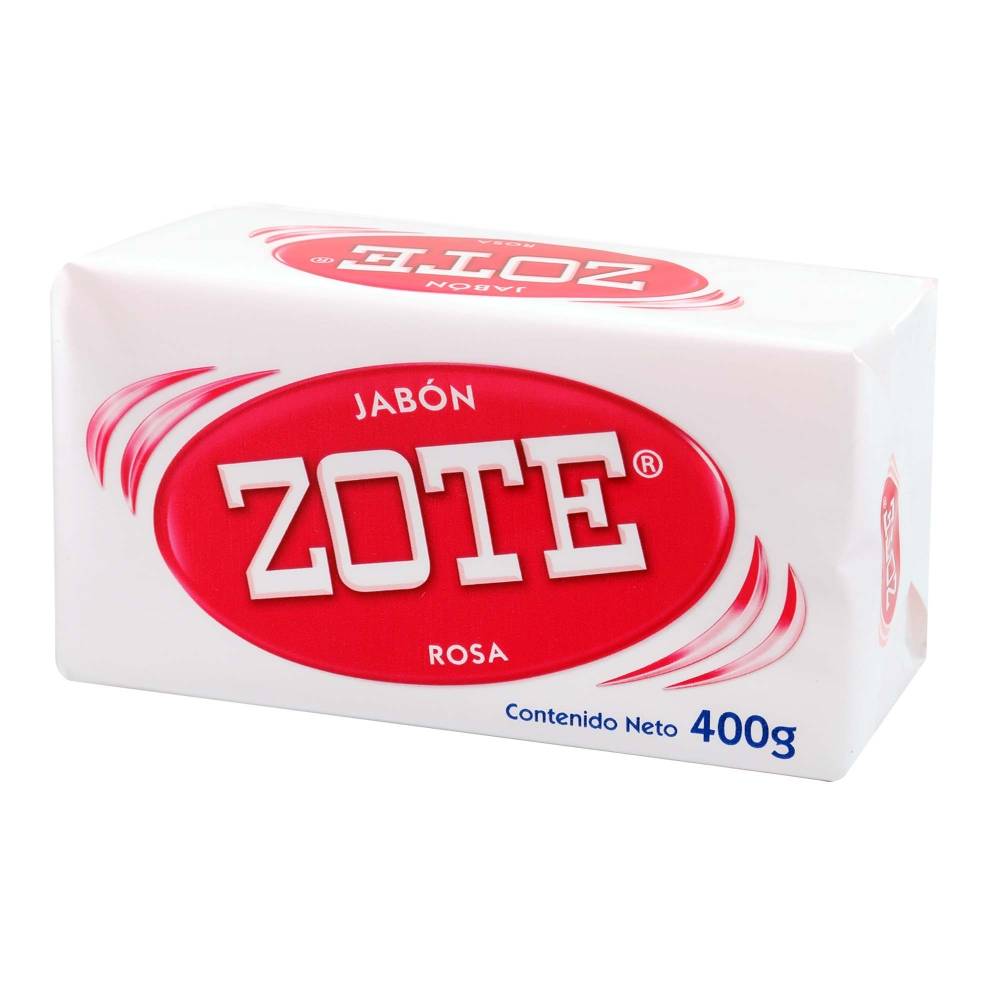 Jabón En Barra Zote Rosa 25 Pzas De 400 G 1354