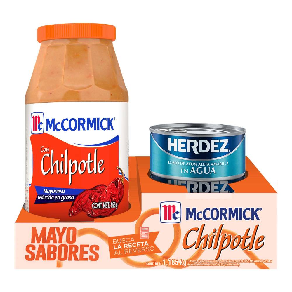 Mayonesa con Chipotle McCormick 925 g + 2 pzas de Atún de 130 g c/u