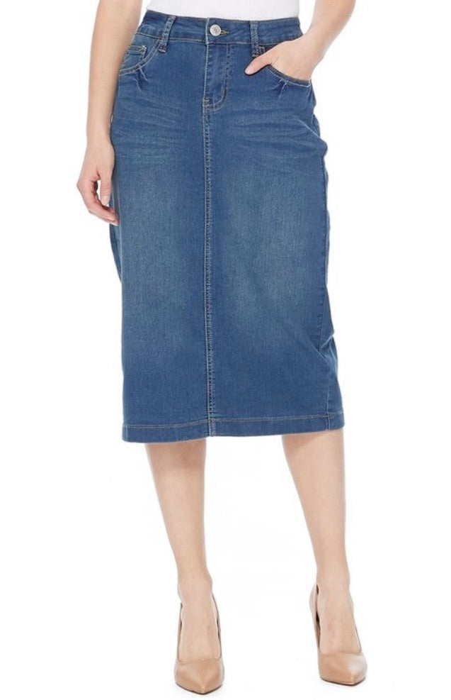 Darcy Denim Skirt- Vintage – The Ginger Braid