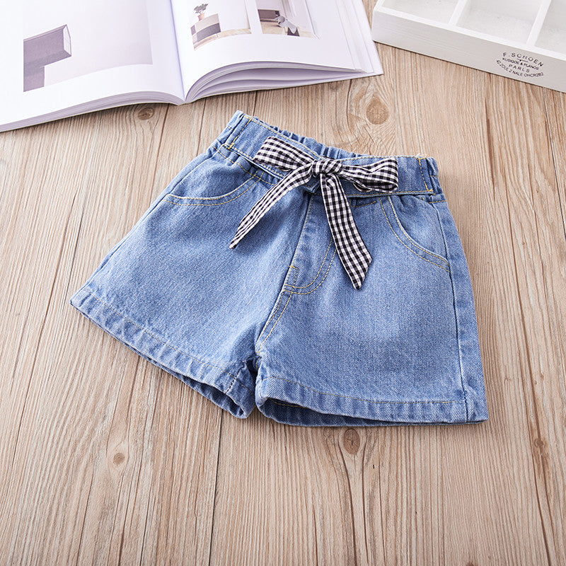  508139 Celana  Pendek Jeans Import Anak  Kekinian  