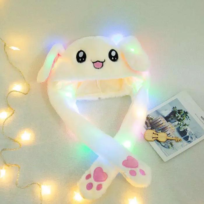 topi bunny hat led