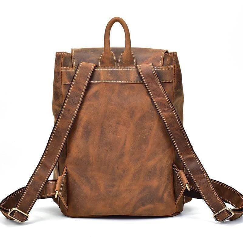 Crazy Horse Buffalo Leather Backpack | Leather Bags Gallery