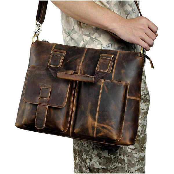 Best Deal!! Men’s Leather Overnight Bag | Leather Bags Gallery