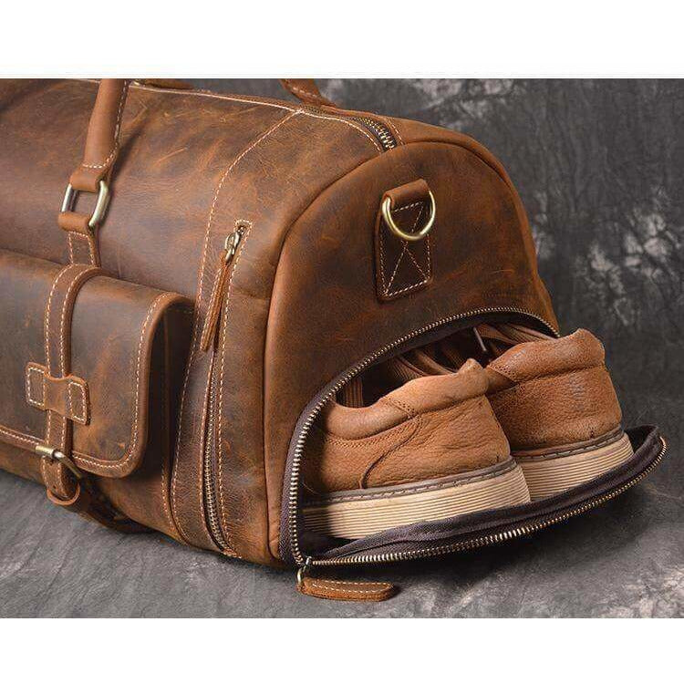 Best Deal!! Men’s Leather Overnight Bag | Leather Bags Gallery