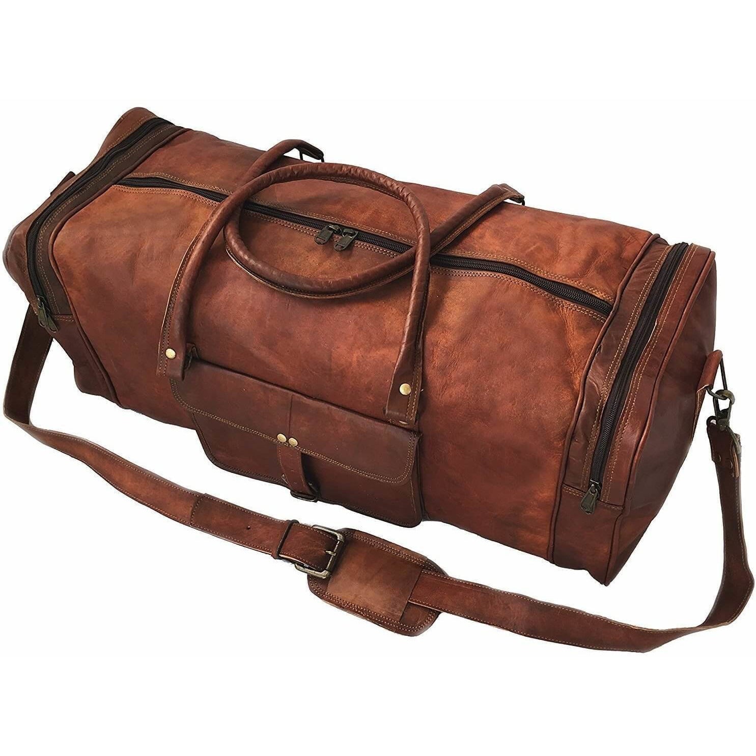 Casual Vintage Leather Duffle Bag | Leather Bags Gallery