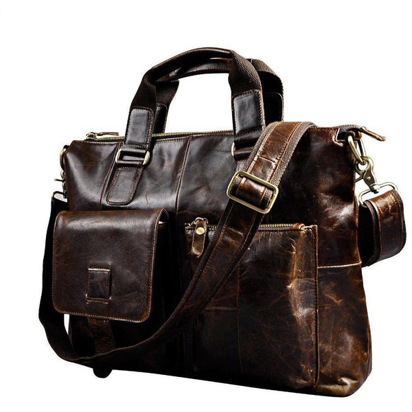 Genuine Mens Brown Leather Duffle Bag Vintage | Leather Bags Gallery