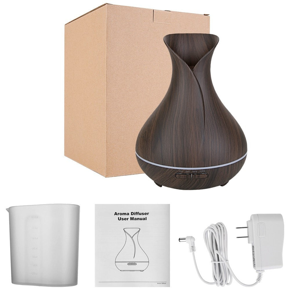 400 ml Wood Grain Vase Style Essential Oil Diffuser Oneself Wonderful