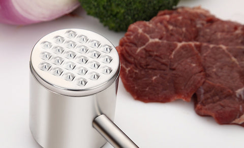 Stainless Steel Meat Tenderizer For Tenderizing Steak, Chicken & Lamb –  GizModern