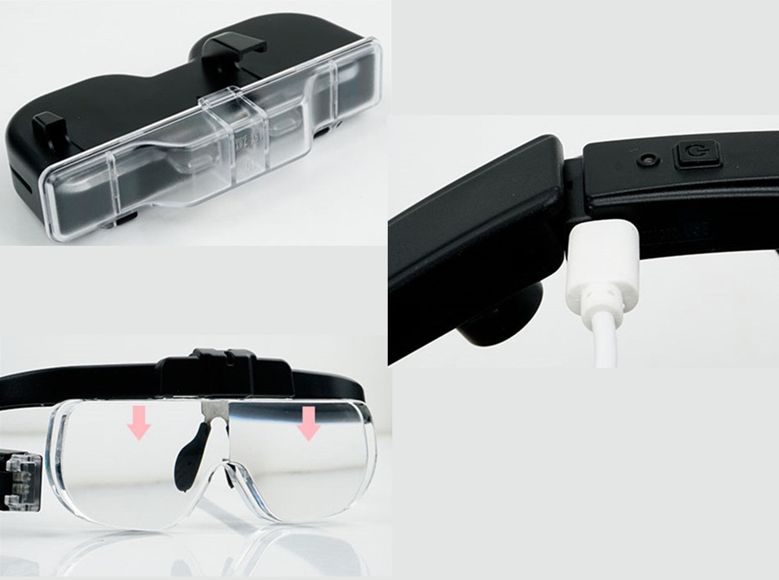 Portable Wearable LED Magnifying Glasses, with Adjustable Light Angle –  GizModern