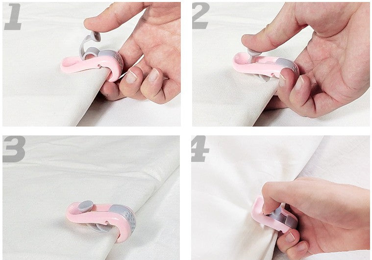 Adjustable Household Quilt/Sheet Buckle, with No-pin Design, Flexible ...