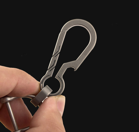 Titanium Alloy Keychain with Soft Rubber Washer, Bottle Opener Design ...