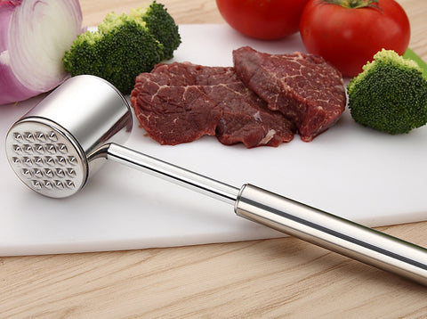 Stainless Steel Meat Tenderizer For Tenderizing Steak, Chicken & Lamb –  GizModern