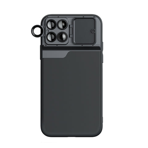 iPhone 11 Series Phone Case with Macro Lens, 180° Fisheye, Telephoto L ...