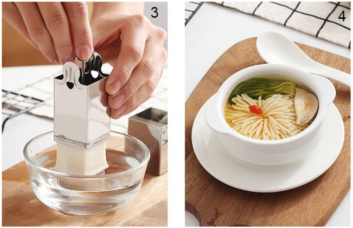 Stainless Steel Chrysanthemum Japanese Tofu Cutter, Easy to Clean