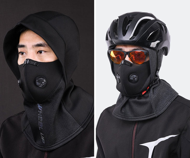 Windproof Thermal Balaclava, with Brim, Face and Neck Cover, for Cycli ...