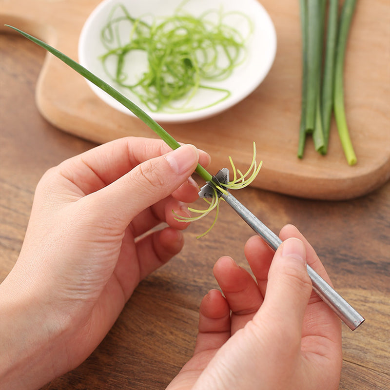 Green Onion Easy Slicer Shredder Plum Blossom Vegetable Shredder – Kitchen  Groups